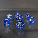 Dungeon Master Direct: Gemstone Dice Set (7pc) - Stormglass Sapphire