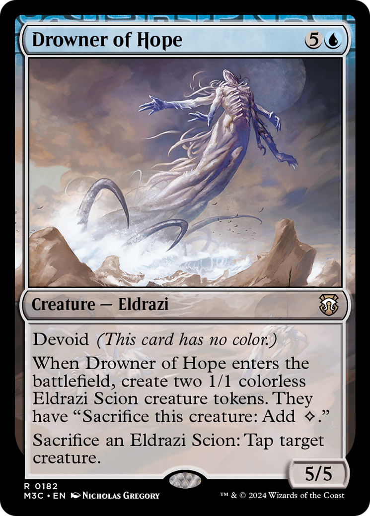 Drowner of Hope (Ripple Foil) [Modern Horizons 3 Commander]