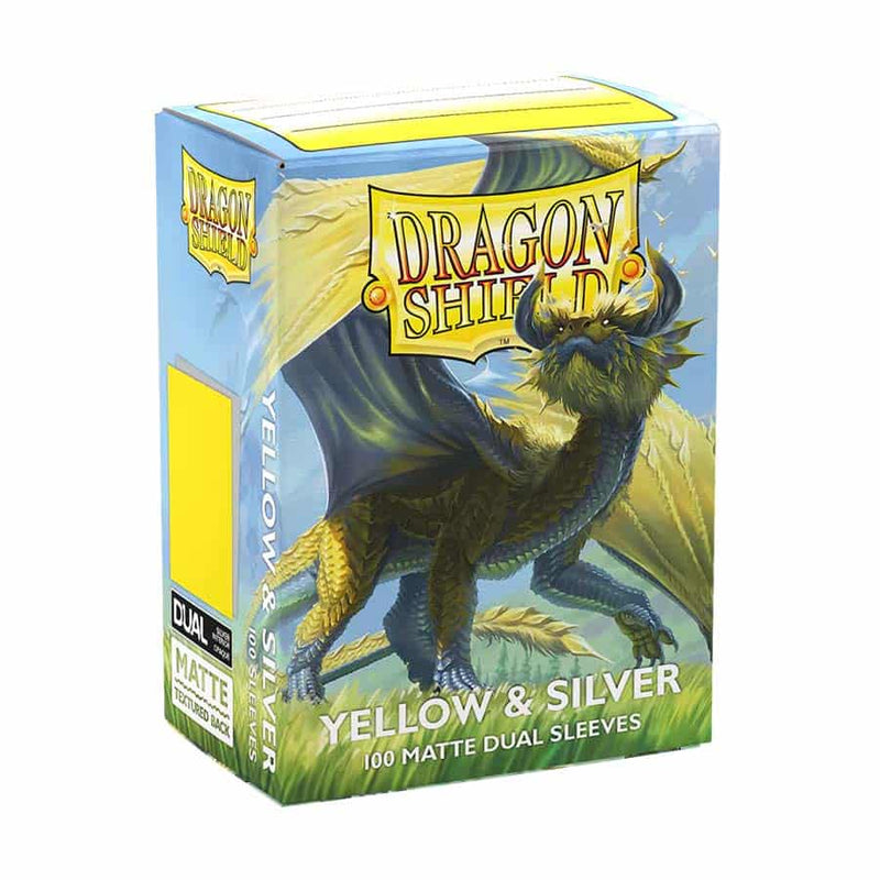 Dragon Shield Dual Matte: Yellow & Silver (100)