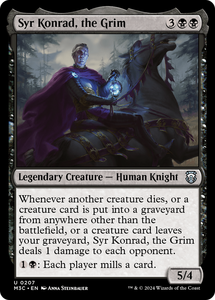 Syr Konrad, the Grim (Ripple Foil) [Modern Horizons 3 Commander]