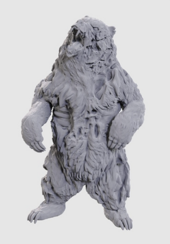 D&D Unpainted Minis: Zombie Grizzly Bear - Wave 24