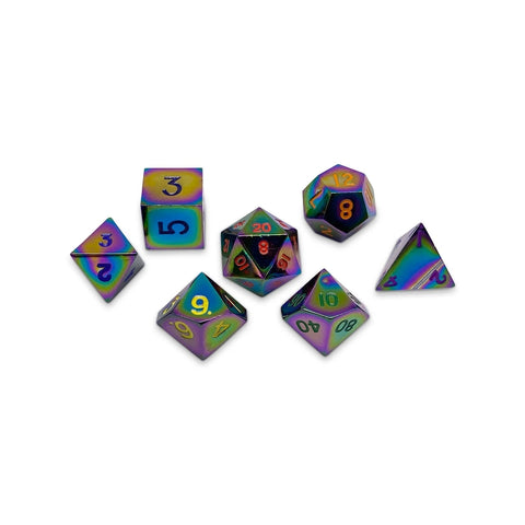Norse Foundry: BiFrost - 7 Piece Metal D&D & RPGs Dice Set
