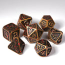 Die Hard Dice: 7pc RPG Set - Bloodscale Electrum