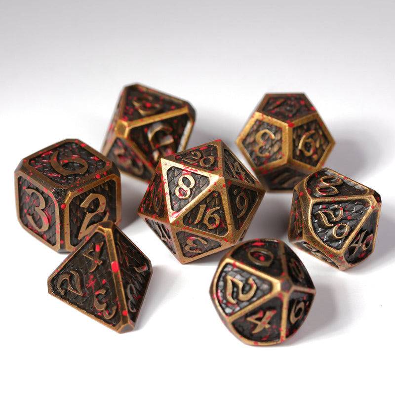 Die Hard Dice: 7pc RPG Set - Bloodscale Electrum