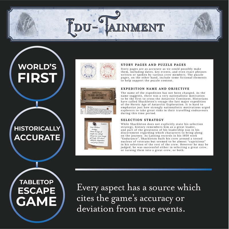 Shackleton Series: Escape Game based on a true story