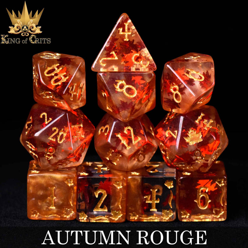 Autumn Rouge - 11 Dice Set
