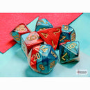 Mini RPG Dice Set (7) - Gemini Red-Teal/Gold