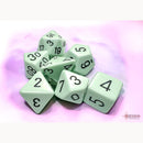 RPG Dice Set (7) - Opaque Pastel Green/Black