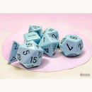 RPG Dice Set (7) - Opaque Pastel Blue/Black