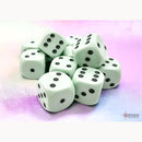 16mm D6 Dice Block (12) - Pastel Green/Black