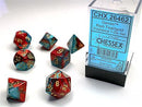 RPG Dice Set (7) - Gemini Red-Teal/Gold