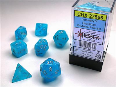 RPG Dice Set (7) - Luminary Sky/Silver