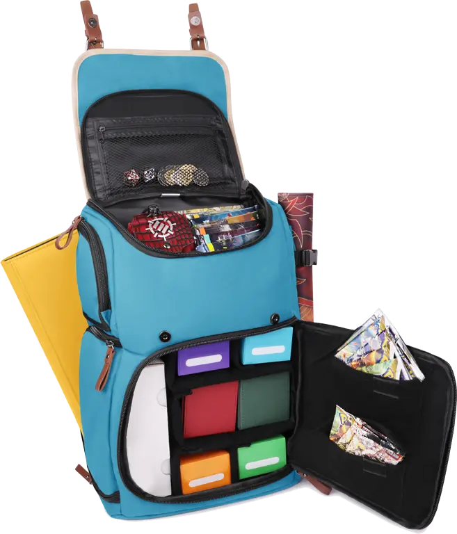 Enhance Gaming Trading Card Storage Backpack (Blue)