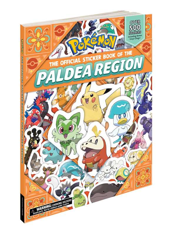 Pokémon The Official Sticker Book Of The Paldea Region  by Pikachu Press: Paperback; 126 pages / English