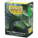 Dragon Shield Dual Matte: Apple Green & Silver (100)