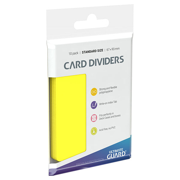 Card Dividers - Yellow