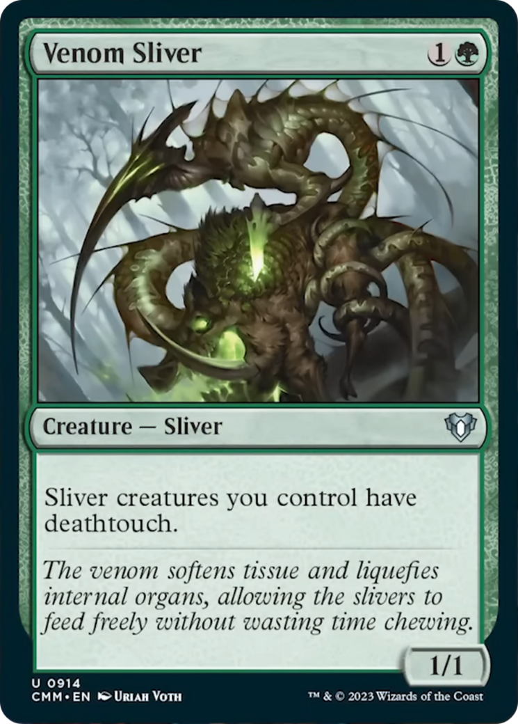 Venom Sliver [Commander Masters]