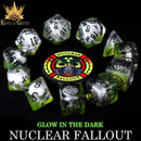 Nuclear Fallout - 11 Dice Set (Glow)