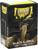 Dragon Shield Sleeves Matte Dual: Black & Gold