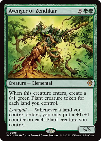 Avenger of Zendikar [Lorwyn Eclipsed Commander]