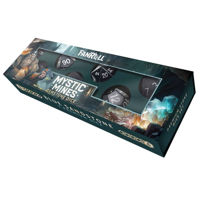 Fanroll: Mystic Mines Dice Set: Blue Sandstone