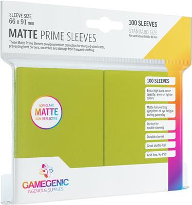 Gamegenic Matte Sleeves: Lime (100)