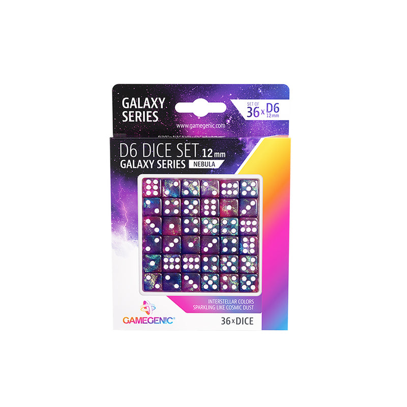 12mm D6 Dice Block (36) - Galaxy Series: Nebula