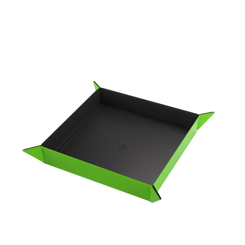 Gamegenic: Magnetic Square Dice Tray - Black/Green