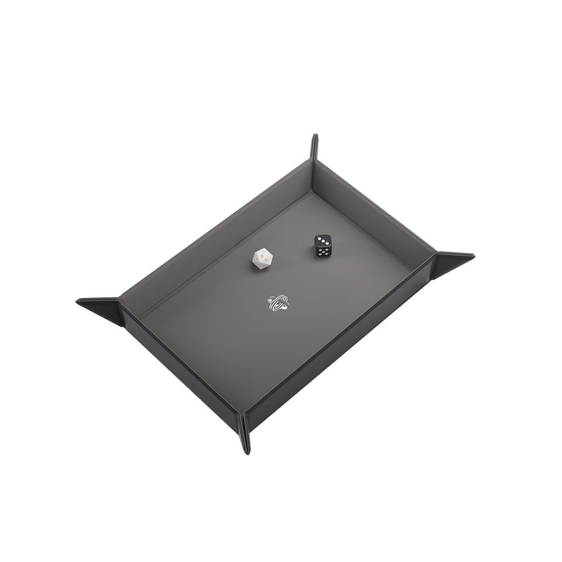 Gamegenic: Magnetic Rectangular Dice Tray - Black/Gray