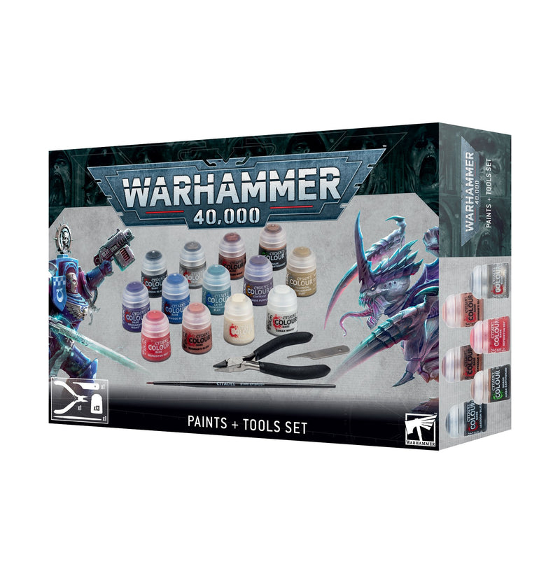 Warhammer 40k: Paints + Tools Set 10th