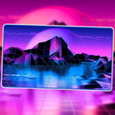 Island - Infinite Black Playmat - Retrowave