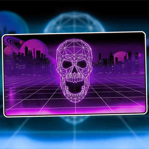 Swamp - Infinite Black Playmat - Retrowave