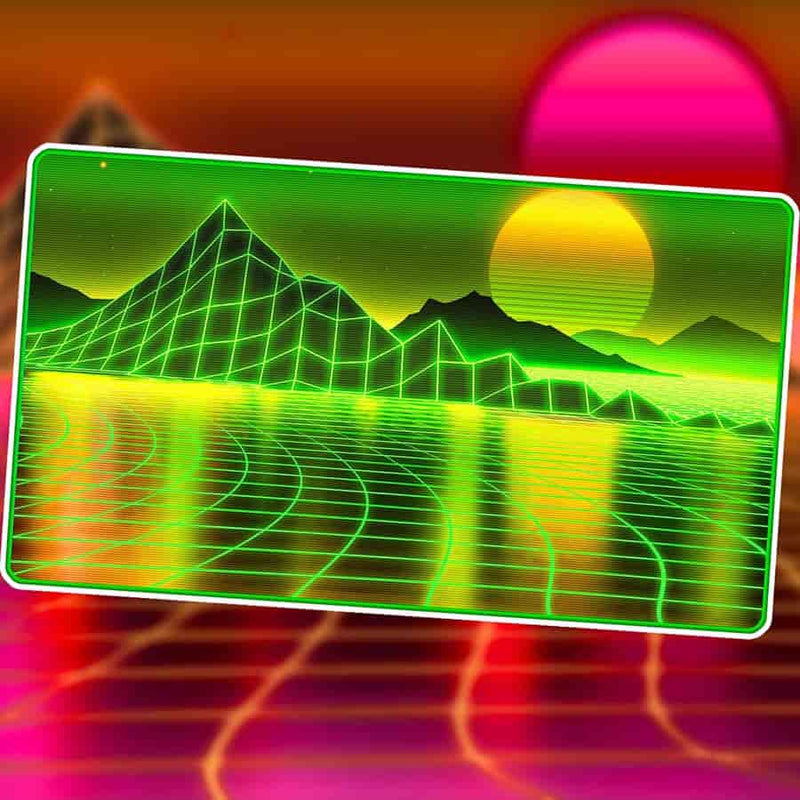 Artifact - Infinite Black Playmat - Retrowave