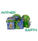 RPG 7 Dice Set: Halfsies Dice - 'Mother Earth'