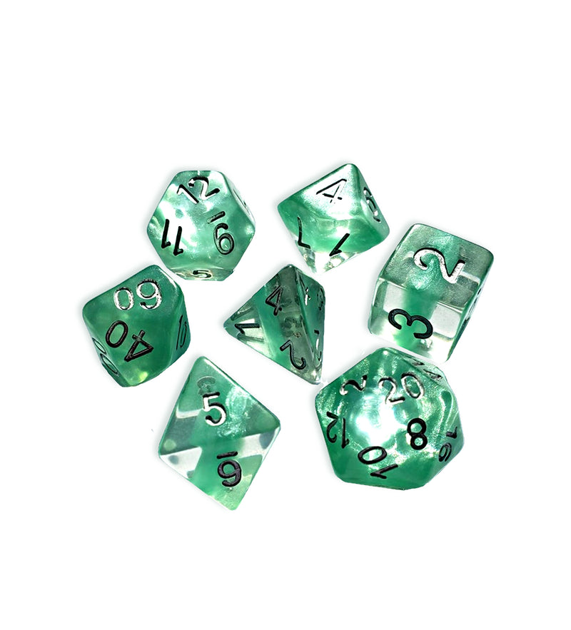 RPG 7 Dice Set: Neutron Dice - 'Mint Green'