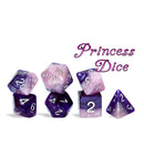 RPG 7 Dice Set: Halfsies Dice - 'Princess Dice'