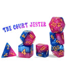 RPG 7 Dice Set: Halfsies Dice - 'The Court Jester'