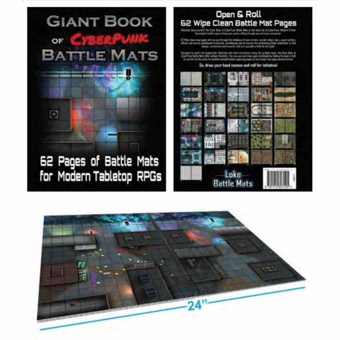 Giant Book of Battle Mats: CYBERPUNK