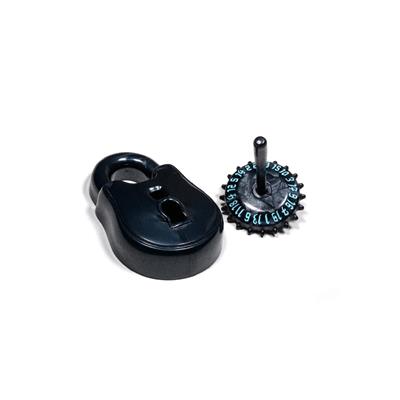 Polyhero Rogue D20 Lock and Pick Set in Cold Iron