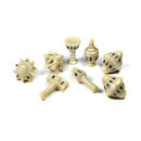 Polyhero Cleric 8 Dice Set in Celestial Ivory