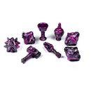 Polyhero Cleric 8 Dice Set in Vile Violet