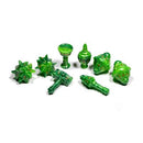 Polyhero Cleric 8 Dice Set in Verdant Viridian
