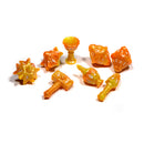 Polyhero Cleric 8 Dice Set in Sunstorm