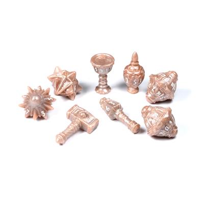 Polyhero Cleric 8 Dice Set in Radiant Rose