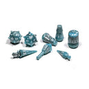 Polyhero Warrior 8 Dice Set in Stalwart Storm