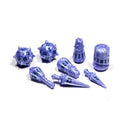 Polyhero Warrior 8 Dice Set in Ghost Knight