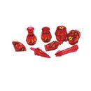 Polyhero Rogue 8 Dice Set in Rakish Ruby