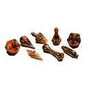 Polyhero Wizard 8 Dice Set in Smoldering Ember