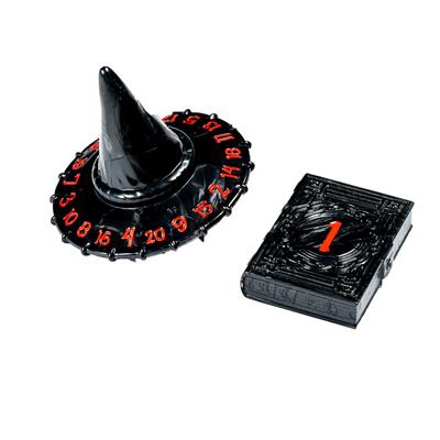 Polyhero Wizard d20 Wizard Hat and D2 Spellbook in Shadow