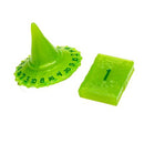 Polyhero Wizard d20 Wizard Hat and D2 Spellbook in Acid Splash